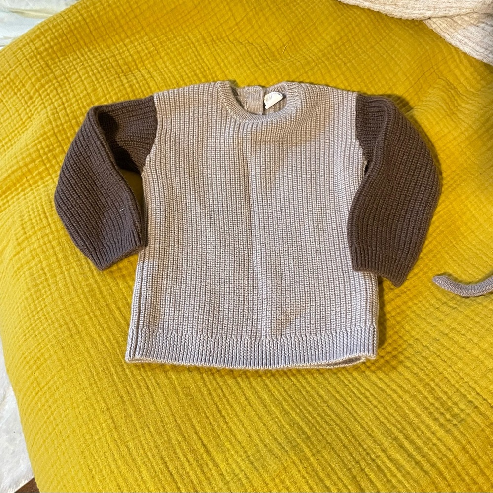 H&M Taupe Knit 100% wool jumper